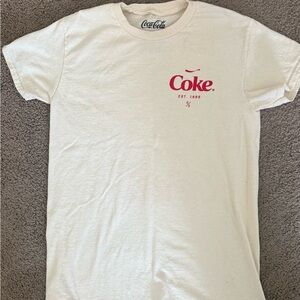 Coca Cola Cream and Red Short Sleeve Tee